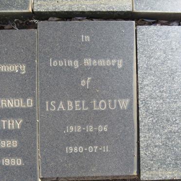 LOUW Isabel 1912-1980