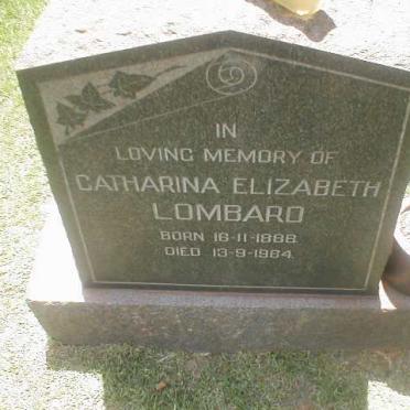 LOMBARD Catharina Elizabeth 1888-1964