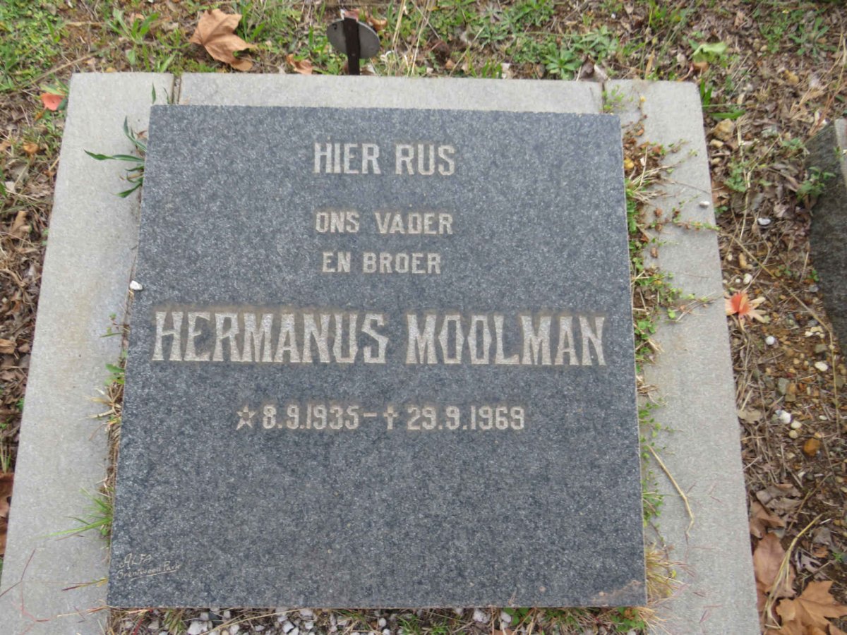 MOOLMAN Hermanus 1935-1969