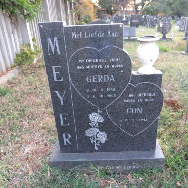 MEYER Con 1943- &amp; Gerda 1948-2005