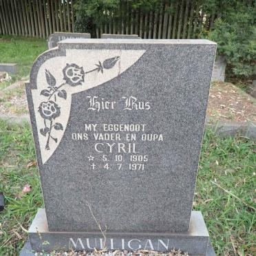 MULLIGAN Cyril 1905-1971