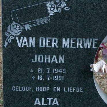 MERWE Johan, van der 1945-1991 &amp; Alta 1946-