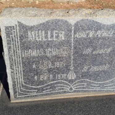 MULLER Thomas Ignatius 1972-1972