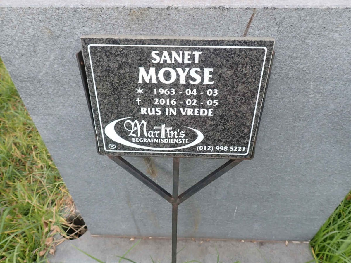 MOYSE Sanet 1963-2016