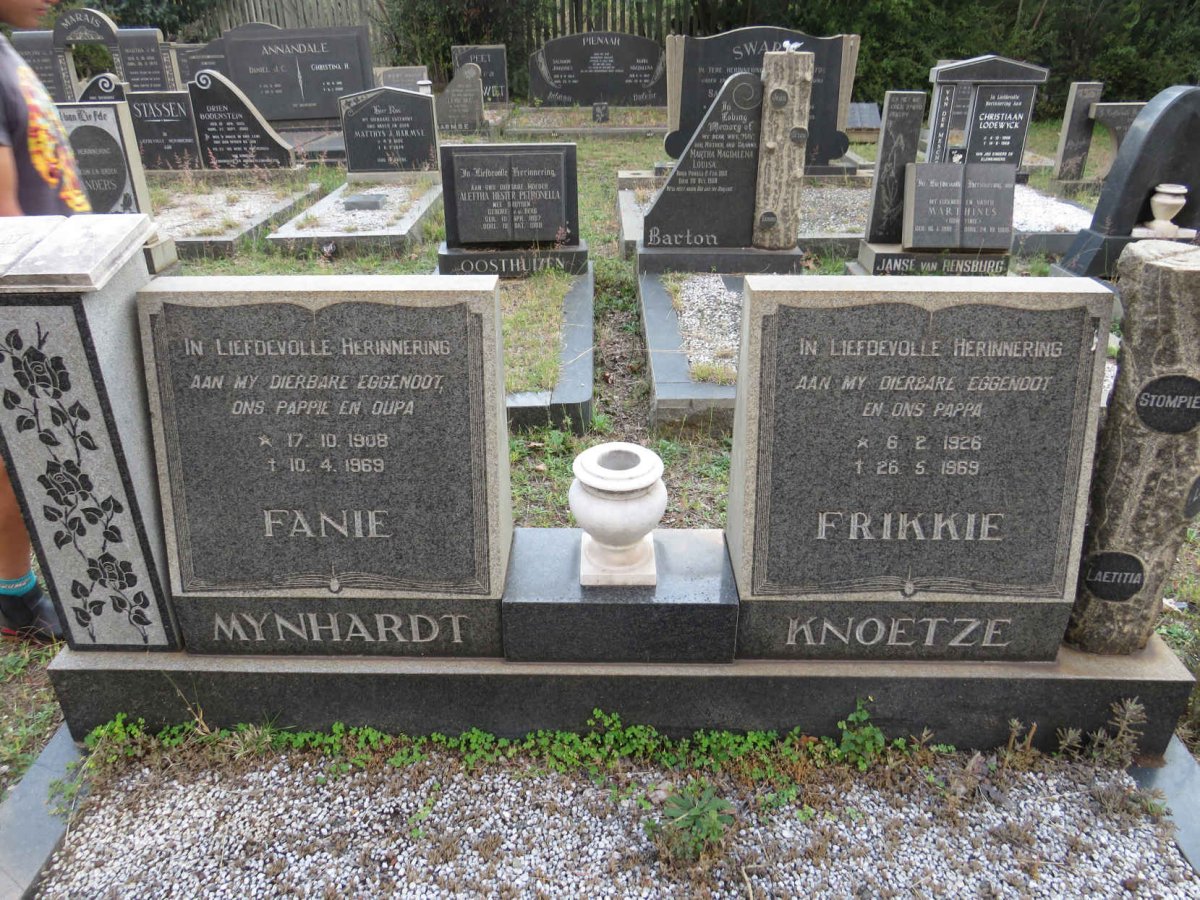 MYNHARDT Fanie 1908-1969 :: KNOETZE Frikkie 1926-1969