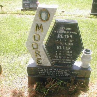MOORE Peter 1937-1999 &amp; Ellen 1935-2004