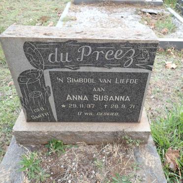 PREEZ Anna Susanna, du nee SMITH 1937-1971