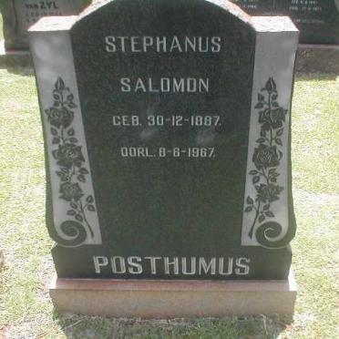 POSTHUMUS Stephanus Salomon 1887-1967