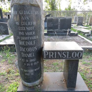 PRINSLOO Roedolf Jacobus Daniel 1902-1974