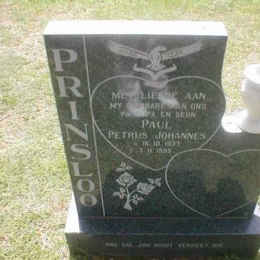 PRINSLOO Paul Petrus Johannes 1937-1995