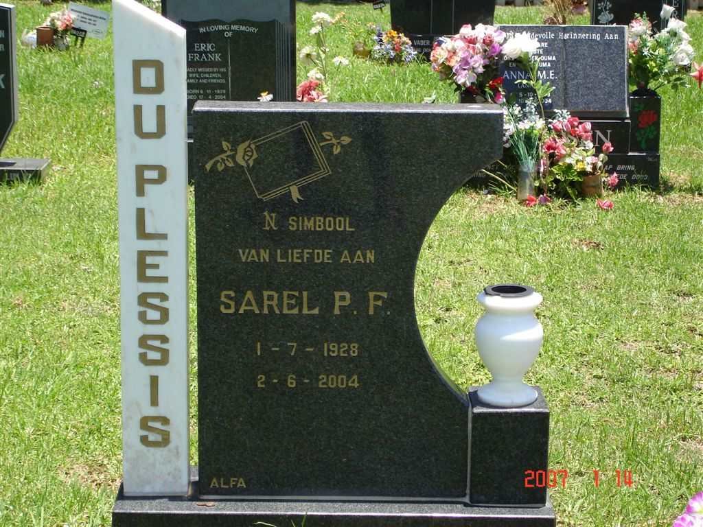 PLESSIS Sarel P.F., du 1928-2004