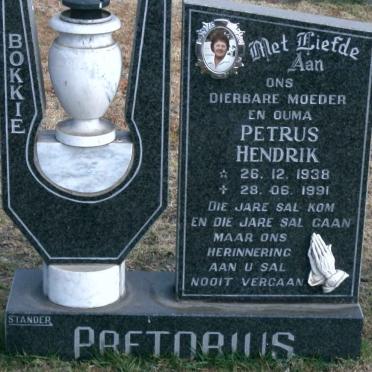 PRETORIUS Petrus Hendrik 1938-1991