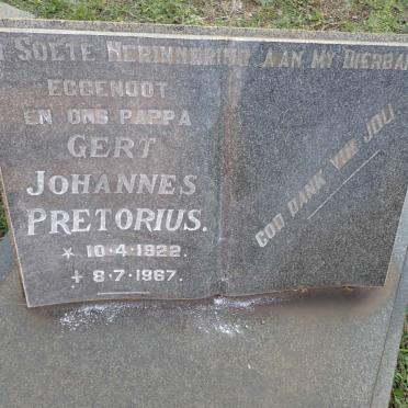 PRETORIUS Gert Johannes 1922-1967
