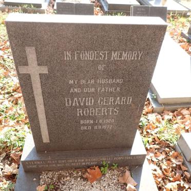 ROBERTS David Gerard 1920-1972