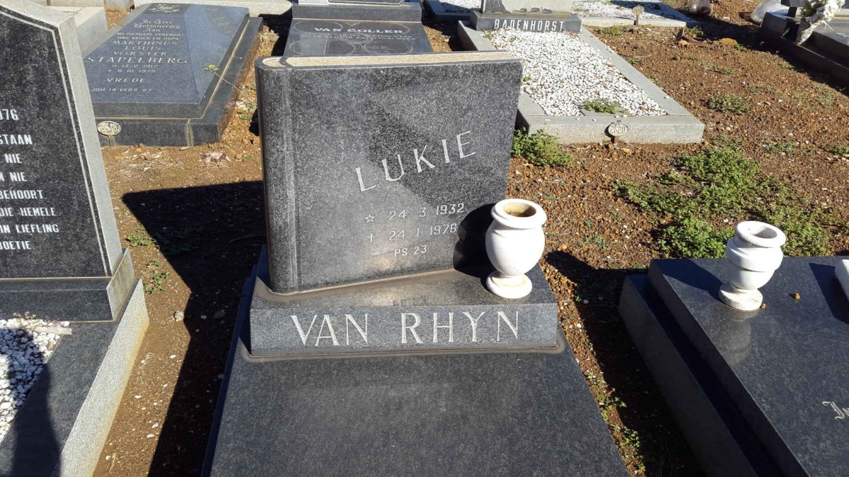 RHYN Lukie, van 1932-1976