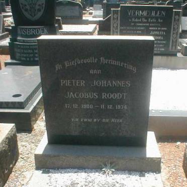 ROODT Pieter Johannes Jacobus 1900-1974