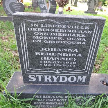 STRYDOM Johanna Berendina 1918-2011