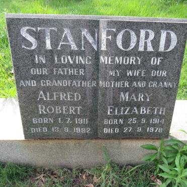 STANFORD Alfred Robert 1911-1992 Mary Elizabeth 1914-1978