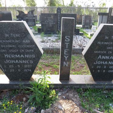 STEYN Hermanus Johannes 1897-1974 &amp; Anna Johanna 1903-1987