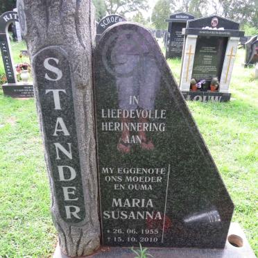 STANDER Maria Susanna 1955-2010