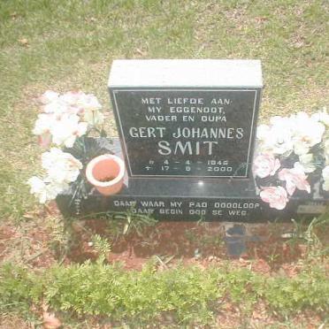 SMIT Gert Johannes 1945-2000