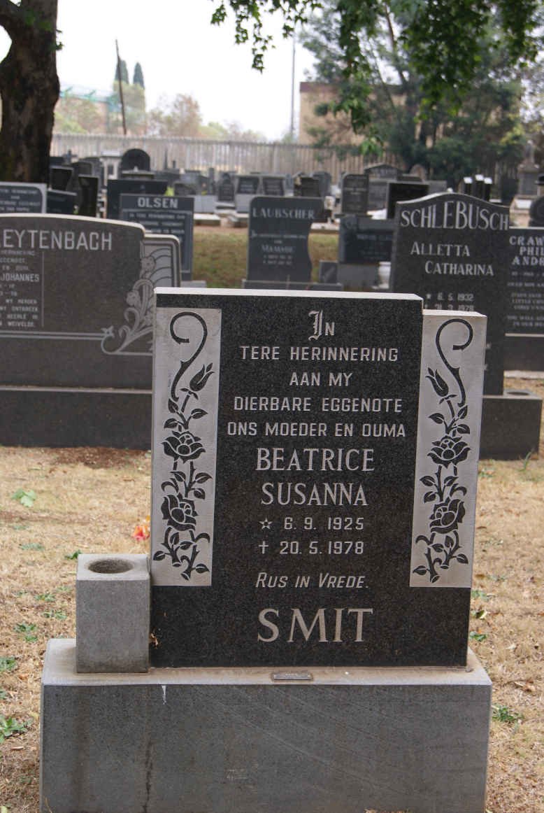 SMIT Beatrice Susanna 1925-1978