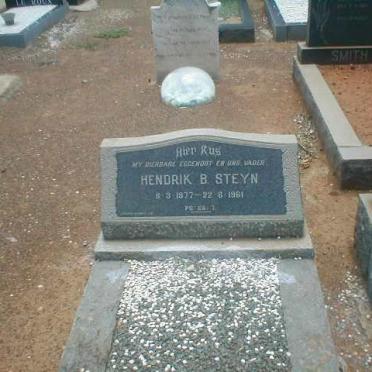 STEYN Hendrik B. 1877-1961