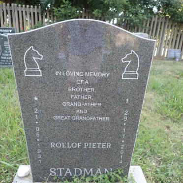 STADMAN Roelof Pieter 1931-2014
