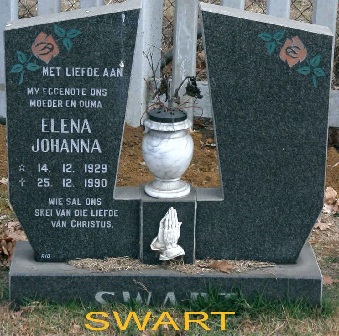 SWART Elena Johanna 1929-1990