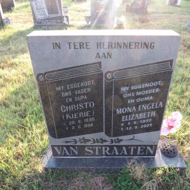 STRAATEN Christo, van 1930-1996 &amp; Mona Engela Elizabeth 1937-2021