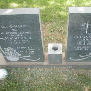TROMP Albertus J., van 1905-1971 &amp; Johanna H. 1902-1980