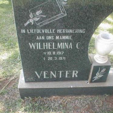 VENTER Wilhelmina C. 1817-1971