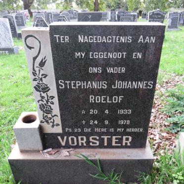 VORSTER Stephanus Johannes Roelof 1933-1978
