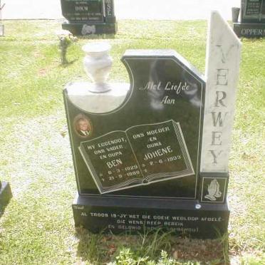 VERWEY Ben 1926-1999 &amp; Johene 1933-