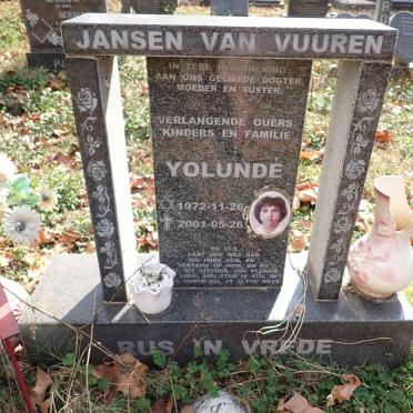 VUUREN Yolunde, Jansen van 1972-2001