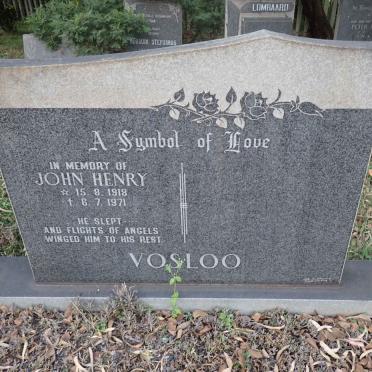 VOSLOO John Henry 1918-1971