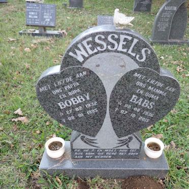 WESSELS Bobby 1932-1995 &amp; Babs 1936-2015