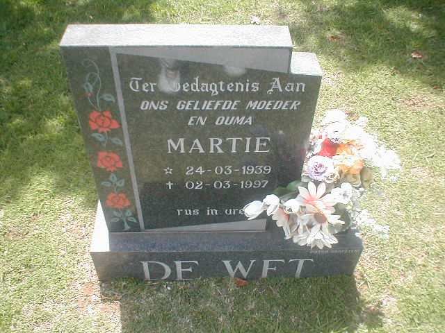 WET Martie, de 1939-1997