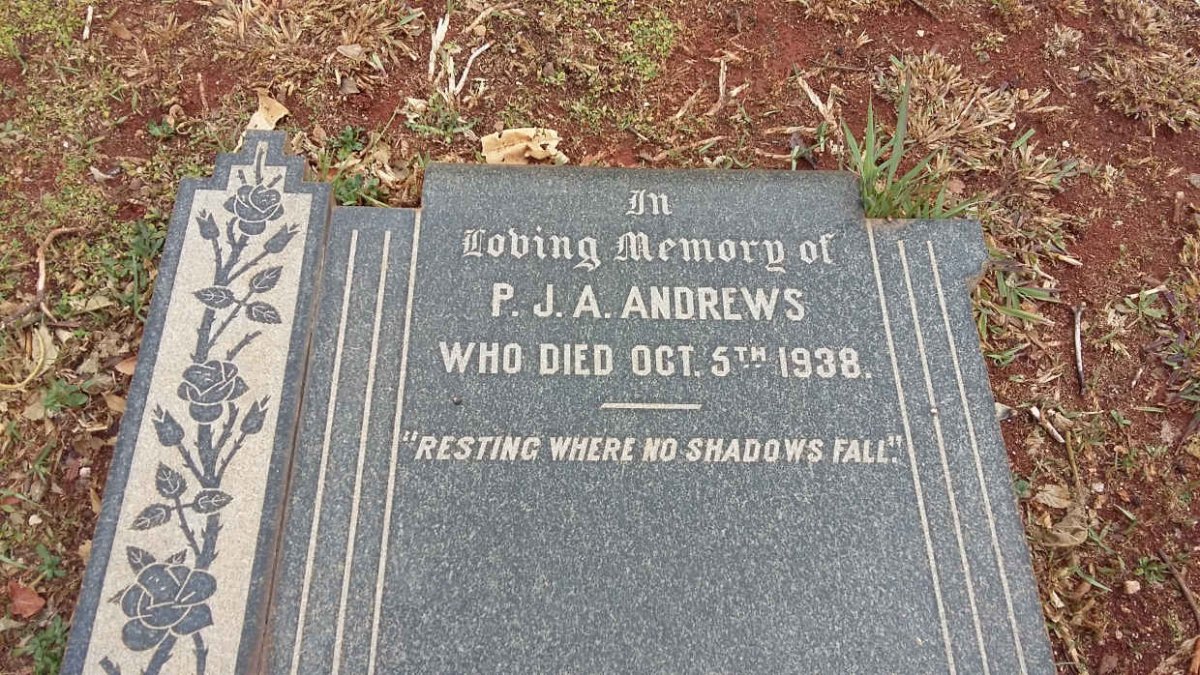 ANDREWS P.J.A. -1938