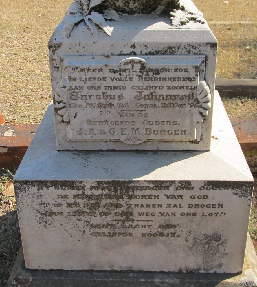 BURGER Jacobus Johannes 1894-1895