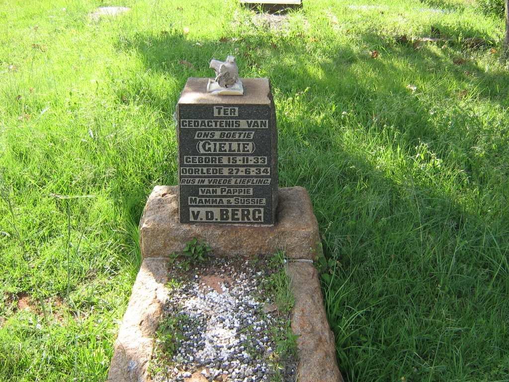 BERG Gielie, v.d. 1933-1934