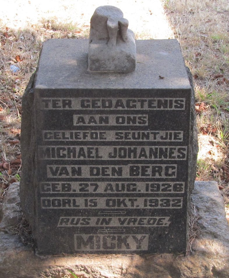 BERG Michael Johannes, van den 1926-1932