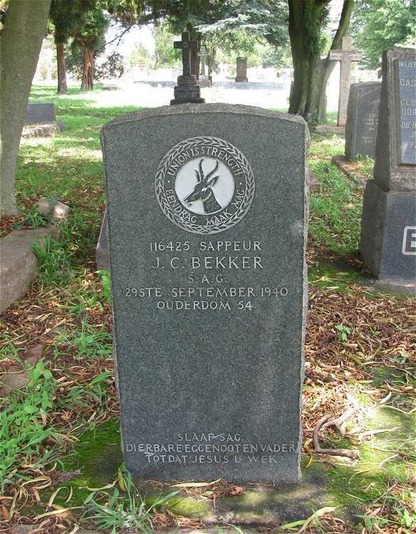 BEKKER J.C. -1940