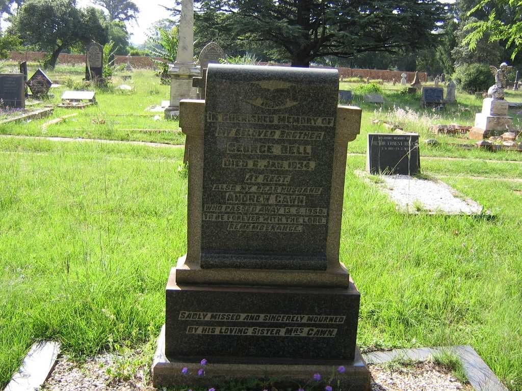 BELL George -1934 :: GAWN Andrew  -1958