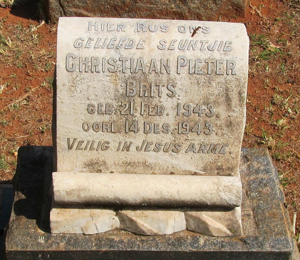 BRITS Christiaan Pieter 1943-1943