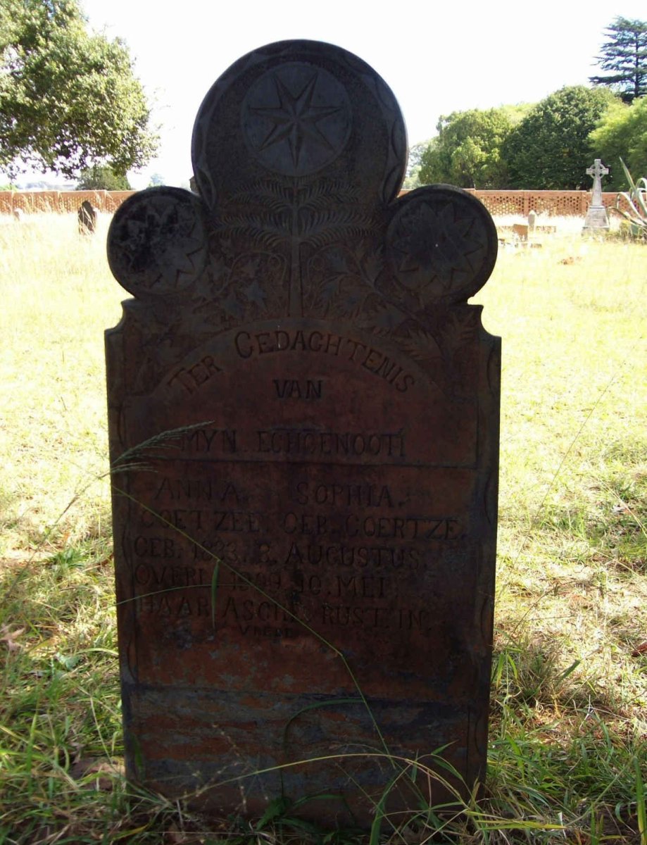 COETZEE Anna Sophia nee COERTZE 1833-1909