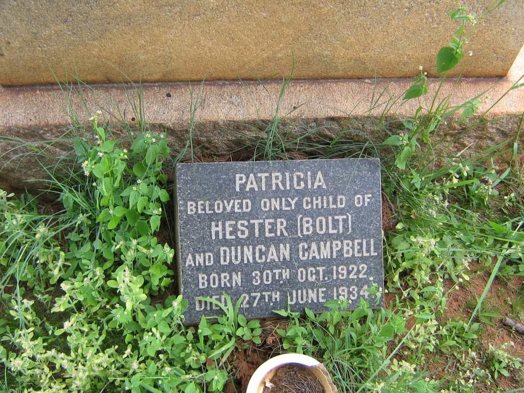 CAMPBELL Patricia 1922-1934