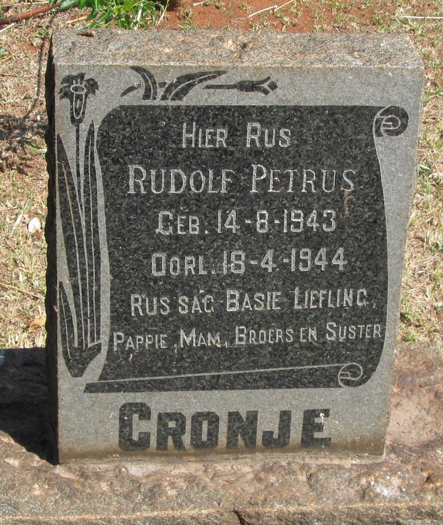 CRONJE Rudolf Petrus 1943-1944