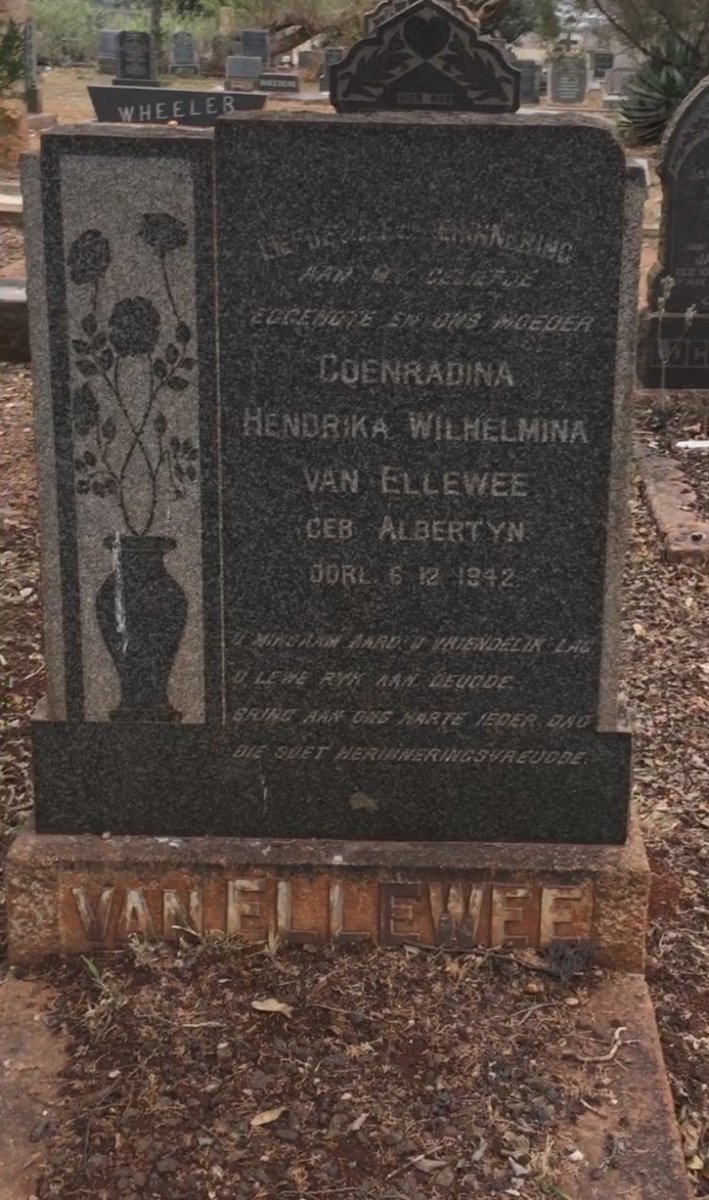 ELLEWEE Coenradina Hendrika Wilhelmina, van nee ALBERTYN -1942