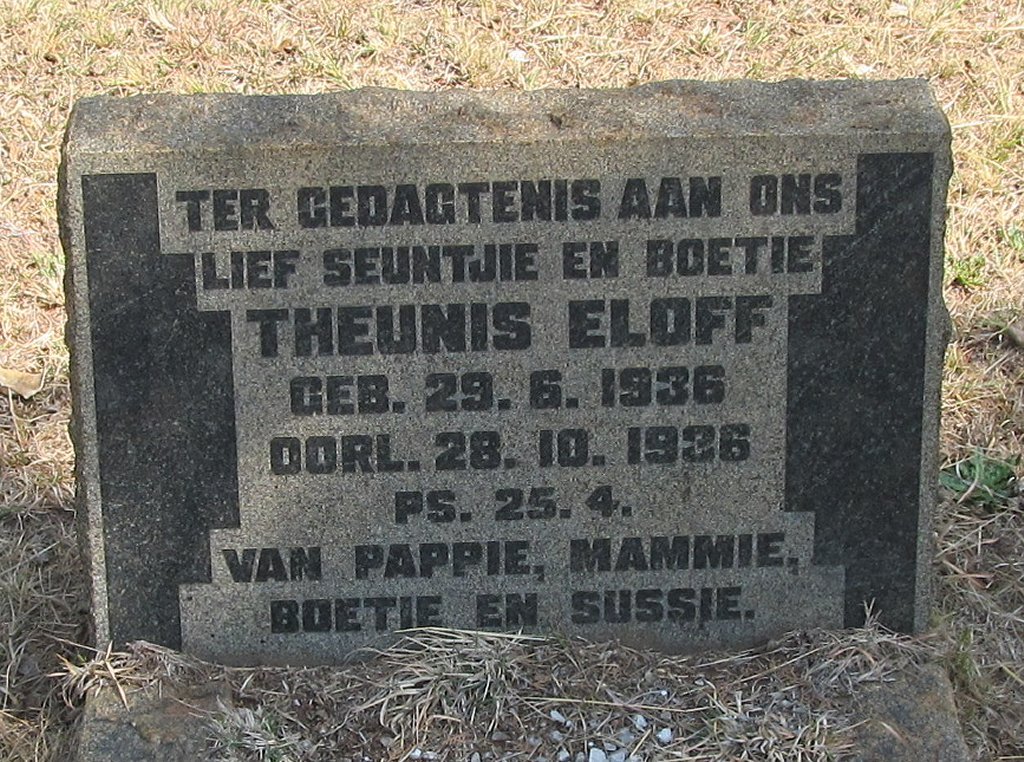 ELOFF Theunis 1936-1936